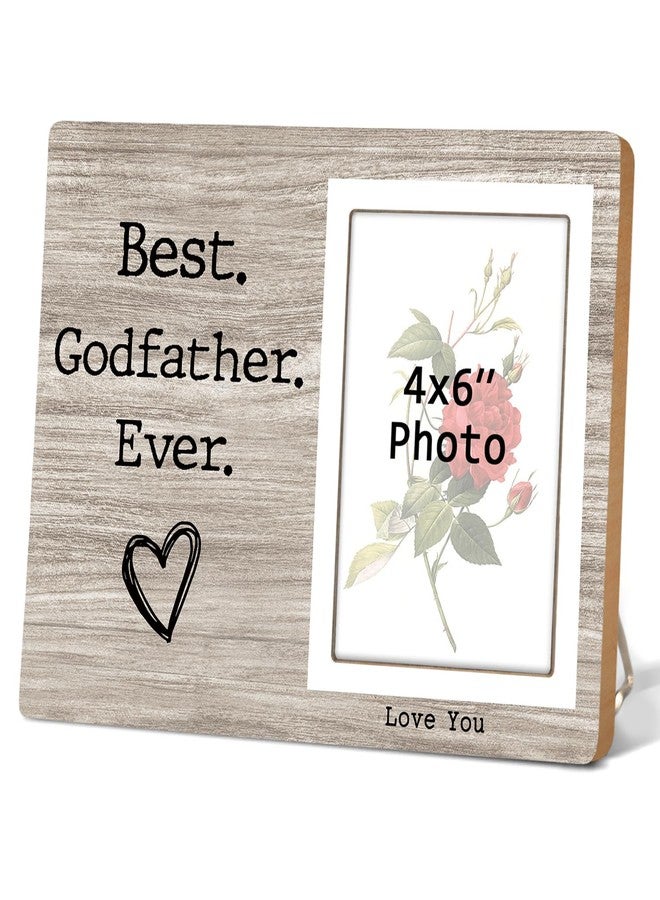 Itsoly Godfather Picture Frame, Best Godfather Ever Picture Frame Gifts, Father's Day, Birthday,Christmas Gift for Godfather 4×6 Wooden Picture Frames12P057 - Image 1